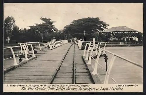 AK Lagos, The Five Cowries Creek Bridge showing thoroughfare to the Magazine