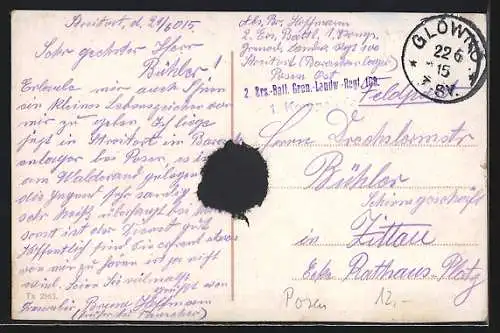 AK Posen, Theaterplatz mit Stadttheater, Kgl. Ansiedlungskommission und Paulikirche