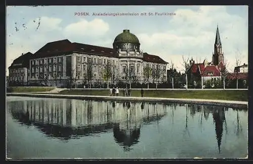 AK Posen, Ansiedelungskommission mit St. Paulikirche