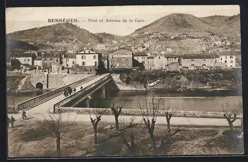 AK Bessèges, Pont et Avenue de la Gare