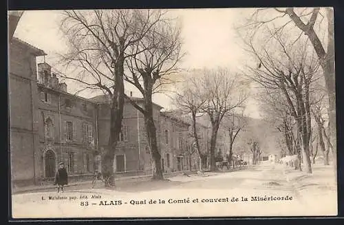 AK Alais, Quai de la Comté et couvent de la Miséricorde