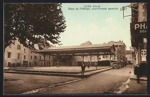 AK Alès /Gard, Place de l`Abbaye, nouvellement agrandie