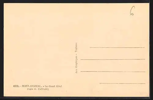AK Mont-Aigoual, Le Grand Hotel