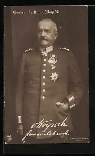 AK Generaloberst von Moyrsch in Uniform mit Orden