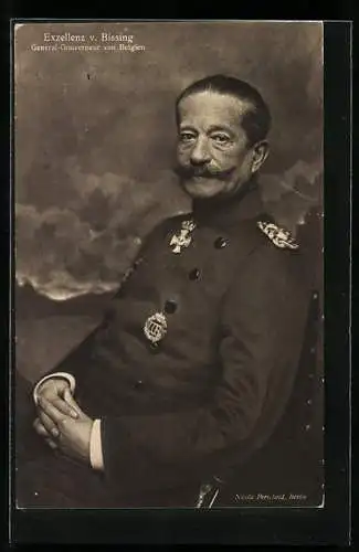 AK Heerführer Exzellenz von Bissing, General-Gouverneur von Belgien