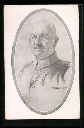 AK Heerführer General von Linsingen in Uniform