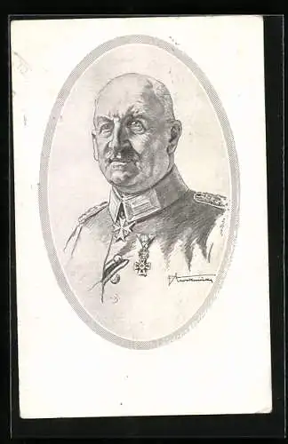 AK Heerführer General von Linsingen in Uniform