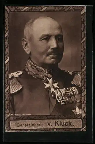 AK Heerführer Generaloberst von Kluck in Uniform