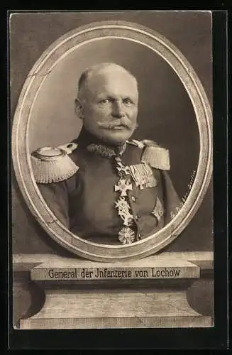 AK General der Infanterie von Lochnow in Uniform mit Orden