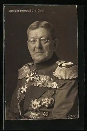 AK Heerführer Generalfeldmarschall v. d. Goltz in Uniform