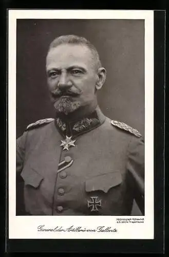 AK Portrait General der Artillerie von Gallwitz