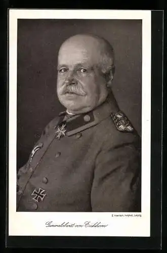 AK Portrait Generaloberst von Eichhorn in Uniform