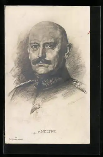 AK Portrait General von Moltke