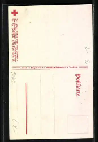 Künstler-AK Des Adlers Erwachen, patriotisches Lied, Kriegshilfe des Roten Kreuzes