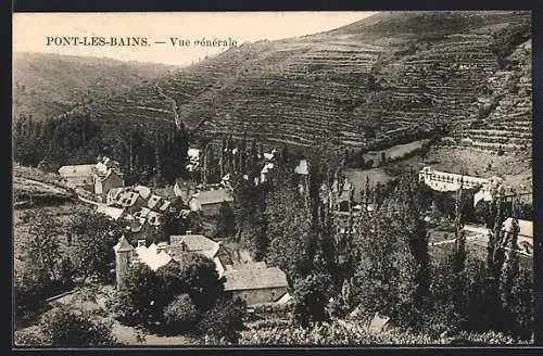 AK Pont-les-Bains, Vue générale