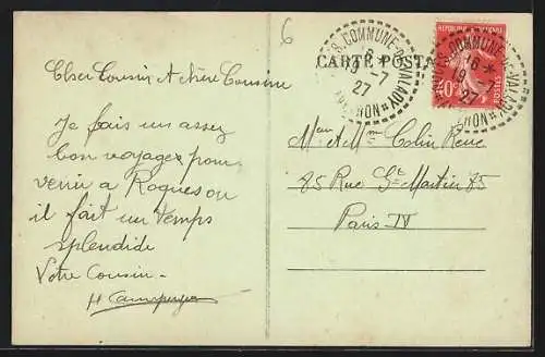 AK Pont-les-Bains, Vue générale