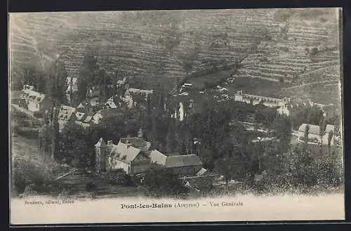 AK Pont-les-Bains /Aveyron, Vue Générale