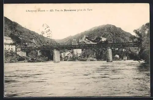 AK Brousse /Aveyron, Vue prise du Tarn