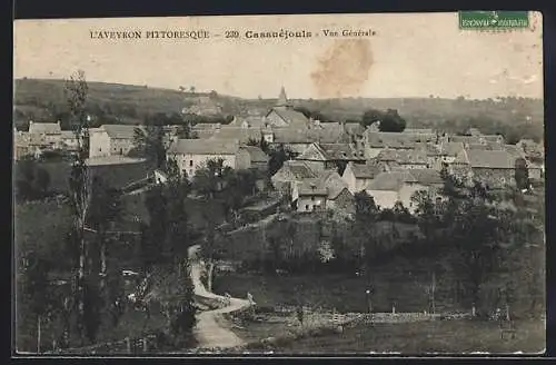 AK Cassuéjouls /Aveyron, Vue Générale