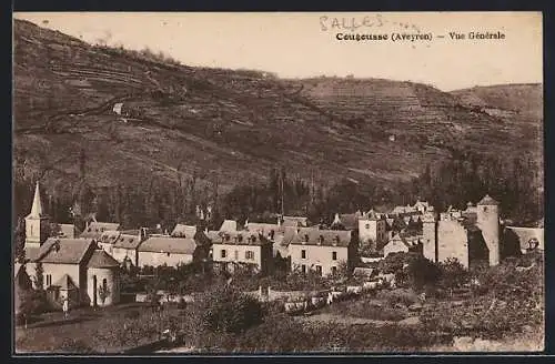 AK Cougousse /Aveyron, Vue Générale