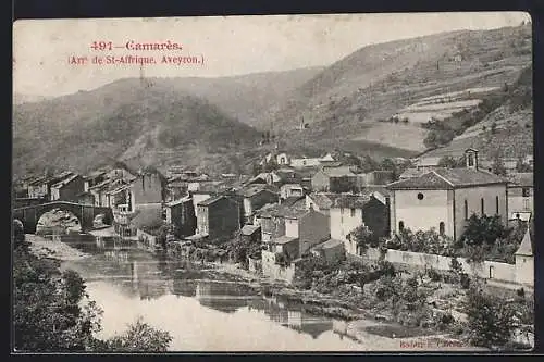 AK Camarès /Aveyron, Vue générale