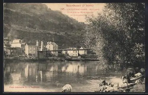 AK Capdenac-Gare /Aveyron, Vue sur la Rive Droite et Capdenac-le-Haut