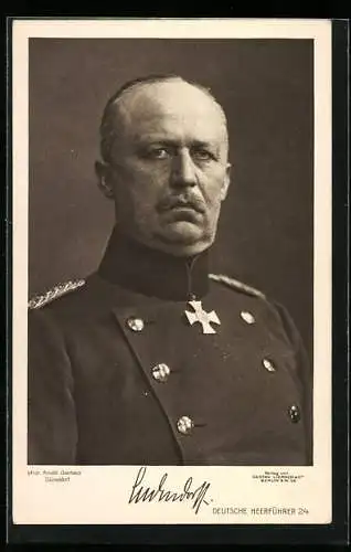 AK Erich Ludendorff, Deutscher Heerführer