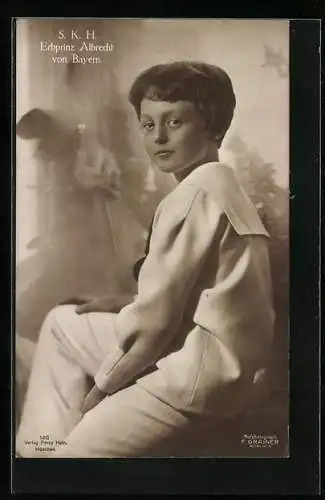AK Portrait S. K. H. Erbprinz Albrecht von Bayern