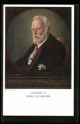 AK Prinz Ludwig von Bayern mit Orden