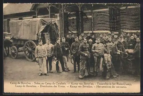 AK Beverloo, Camp de Beverloo, Scène au Camp de Cavalerie