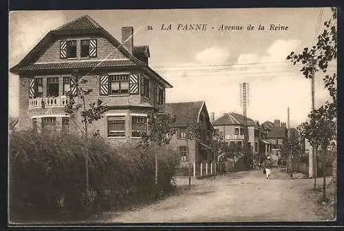 AK La Panne, Avenue de la Reine