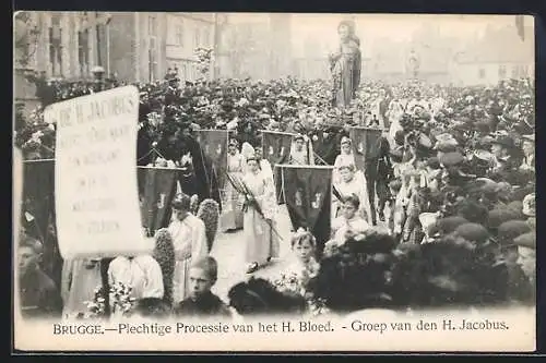 AK Brugge, Plechtige Processie van het H. Bloed, Groep van den H. Jacobus