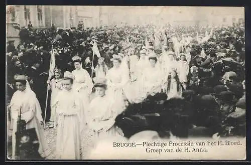 AK Brugge, Plechtige Processie van het H. Bloed, Group van de H. Anna