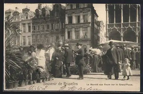 AK Bruxelles, Le Marché aux fleurs sur la Grand`Place