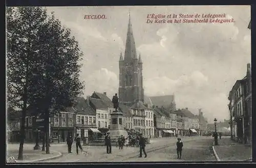 AK Eecloo, De Kerk en het Standbeeld l edeganck