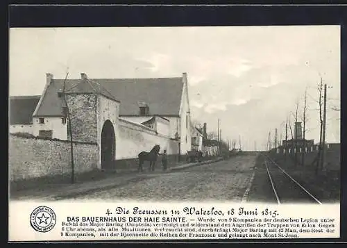 AK Waterloo, Das Bauernhaus der Haie Sainte