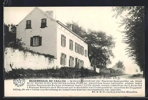 AK Waterloo, Bauernhaus du Caillou