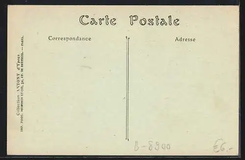 AK Ypres, La Porte Neptune, Rue au Beurre, avant et après le bombardement