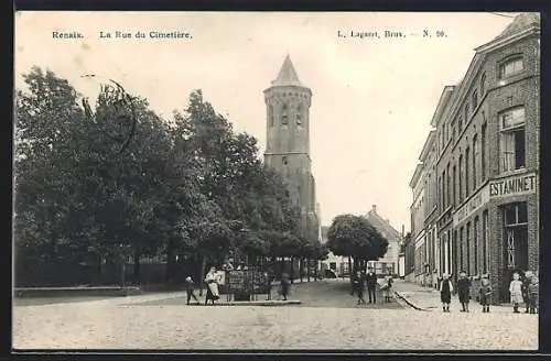 AK Renaix, La Rue d Cimetière