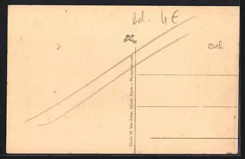 AK Uccle, La rue Edith Cavell et l`Institut