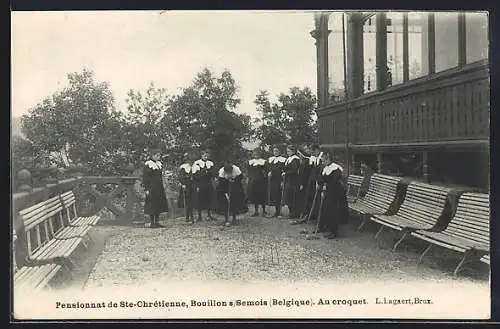 AK Bouillon-s-Semois, Pensionnat de Ste-Chrétienne, Au croquet