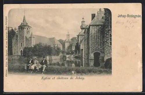 AK Jehay-Bodegnée, Eglise et château de Jehay