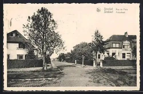 AK Stockel, Rue du Polo, Strassenpartie