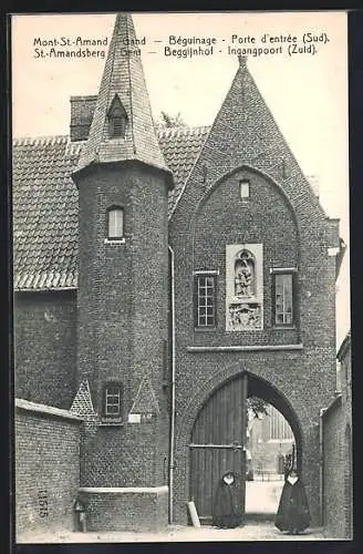 AK Mont-St.-Amand /Gand, Béguinage, Porte d`Entrée