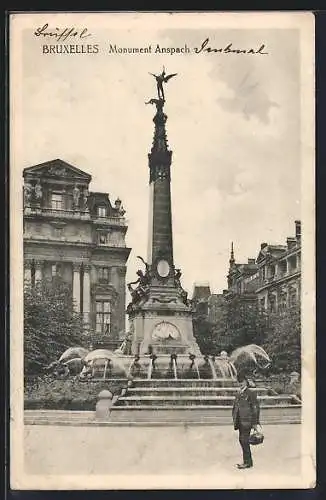 AK Bruxelles, Monument Anspach