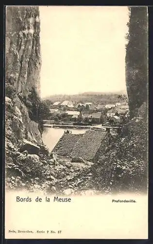 AK Profondeville /Meuse, Vue général