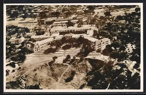 AK Victoria Falls, Ariel view of the Victoria Falls Hotel, Fliegeraufnahme