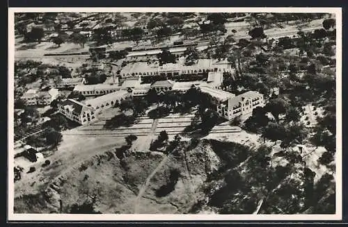 AK Victoria Falls, Ariel view of the Victoria Falls Hotel, Fliegeraufnahme