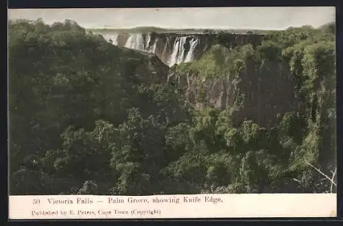 AK Victoria Falls, Palm Grove, showing Knife Edge