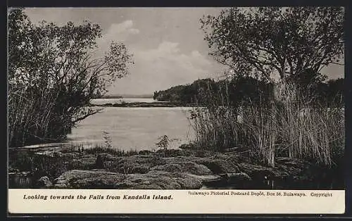 AK Kandalia Island, Looking towards the Falls